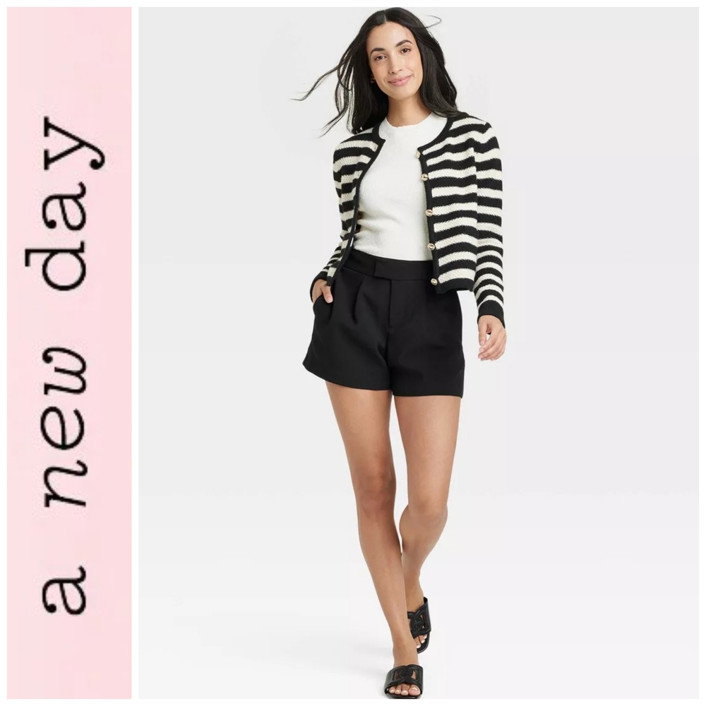 High Waisted Black Shorts
